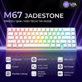 XVX M67 JadeStone Mechanical Keyboard With IMD-Tech Keycaps (Stellar White)