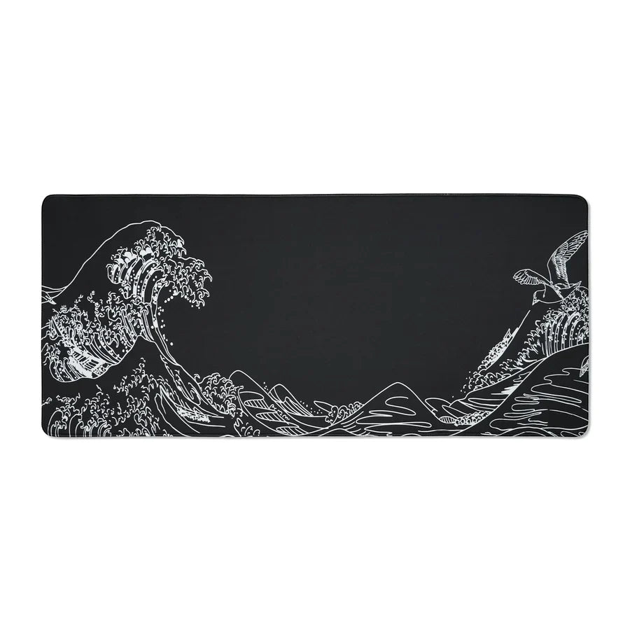 XVX KANAGAWA OUTLINE THEMED LARGE DESK MAT (BLACK/WHITE)